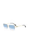 Dsquared2 Ochelari de soare cu Aur Din metal Rame și Albastru Ochelari de soare Lentilă D20102/S LKS/ST