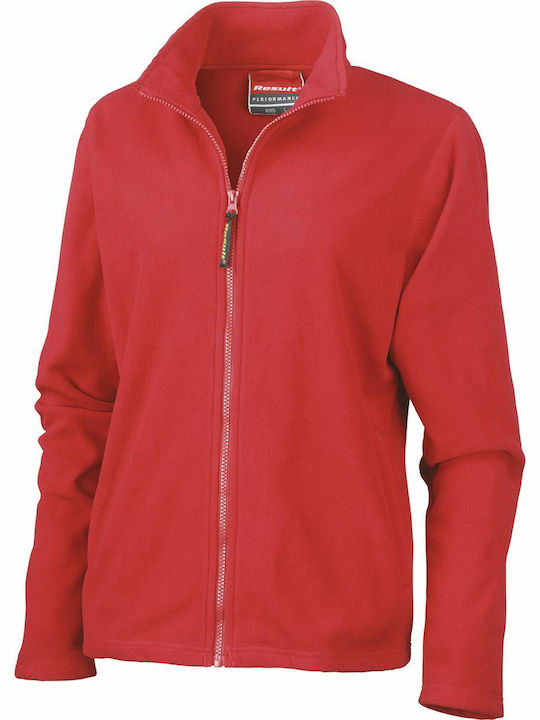 Result Women's Cardigan with Zipper Red