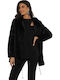 Women's Cardigan with Zipper Black
