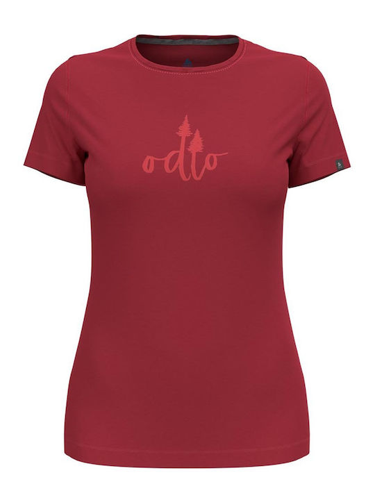 Odlo Feminin Tricou Burgundia