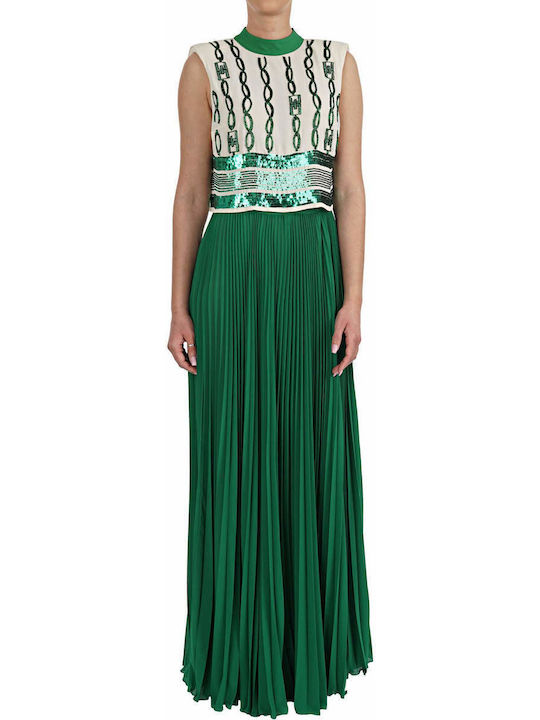 Elisabetta Franchi Maxi Dress for Wedding / Baptism Green