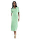 Selected Summer Midi Dress Green