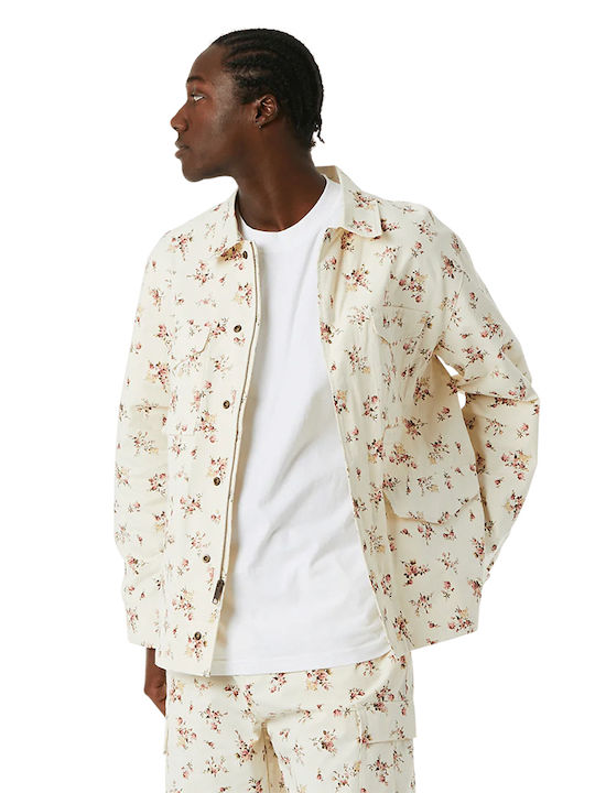 HUF Men's Winter Jacket White