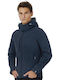Winter Jacke Softshell Wasserdicht und Winddicht Marineblau