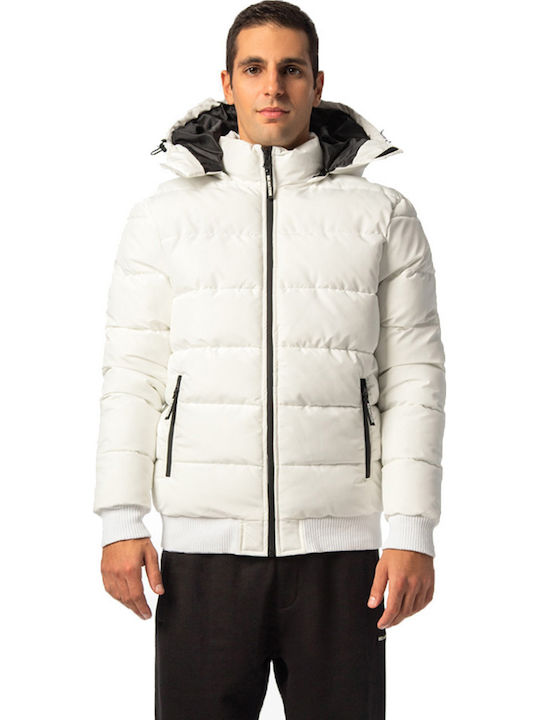 Geci Bărbați Puffer Alb