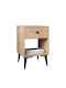 Amari Wooden Bedside Table 43x43x67.5cm