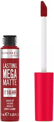 Rimmel Lasting Mega Matte Long Lasting Liquid Lipstick Matte 930 Ruby Passion 7.4ml
