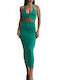 Chica Midi Evening Dress Green