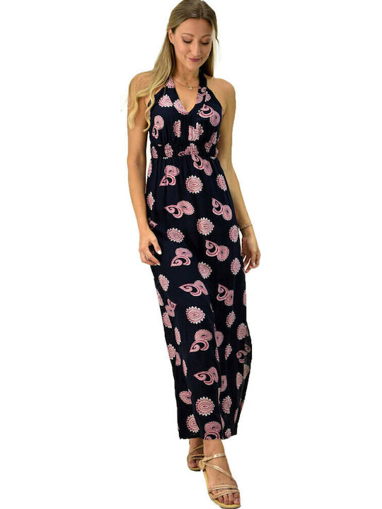 First Woman Sommer Maxi Kleid Schwarz