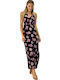 First Woman Summer Maxi Dress Black