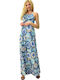 Sommer Maxi Kleid Hellblau