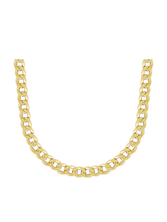 Kiriakos Gofas Мъжка Златна Верига Врат 14K Тънка Дебелина 4.6mm