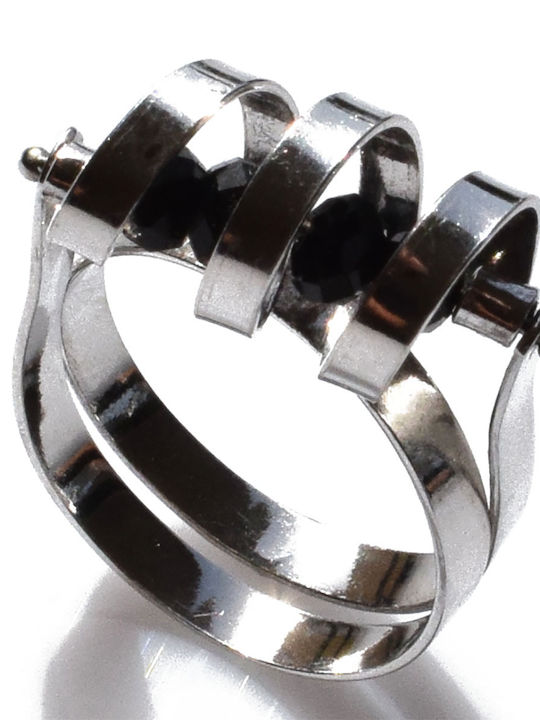 Bizoutaki Ring with Stones made of Silver