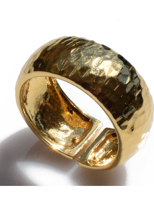 Bizoutaki Ring Small Wedding Band made of Silver Gold Plated