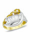 Kiriakos Gofas Ring with Stones made of Gold 14K