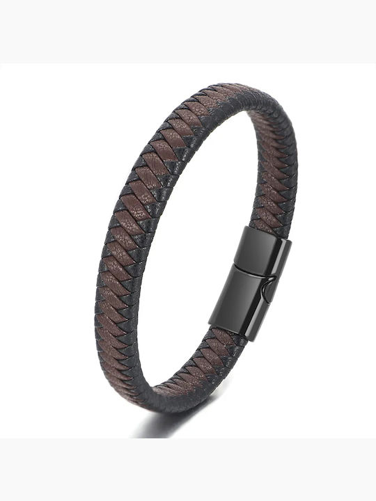 Legend Accessories Men's Leather Bracelet 21cm