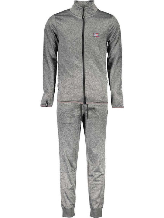 Scuola Nautica Italiana Tracksuit Glossy with Elastic Gray  119401_GRIGIO_DARK-MELANGE
