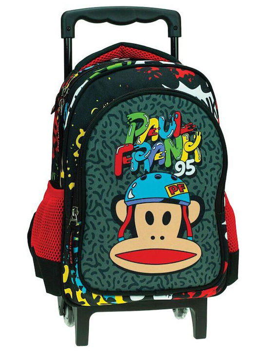 Back Me Up Paul Frank Skate School Bag Trolley Kindergarten Multicolored 12lt