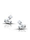 Hillas Cercei din White Gold cu Diamant