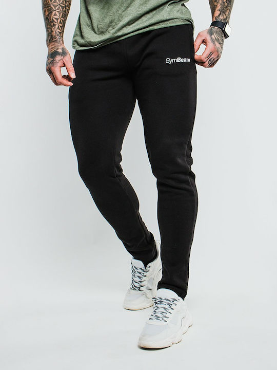 GymBeam Men's Sweatpants with Rubber Black