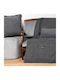 Aslanis Home Four Seasons Sofa Throw 2 Seater Chenille 180x250cm Graphite