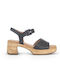 Leder Sandalen Anatomisch Schwarz