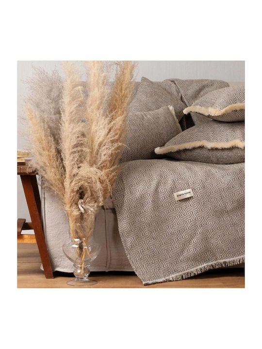 Aslanis Home Panion Sofa Throw 2 Seater Chenill...