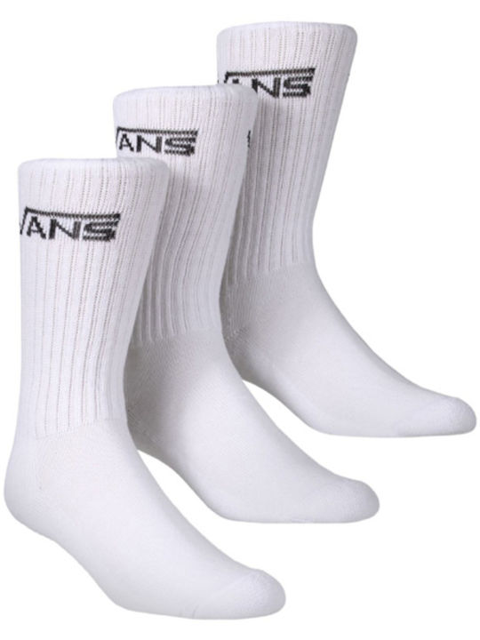 Vans Αθλητικές Παιδικές Κάλτσες Μακριές Λευκές 3 Ζευγάρια