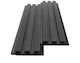 Newplan 3D-Wandpaneel für den Garten aus WPC 290x14.7x2.5cm 1Stück Gray