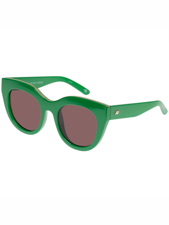 Le Specs Air Heart Sonnenbrillen mit Grün Rahmen und Rosa Linse LSP2202578