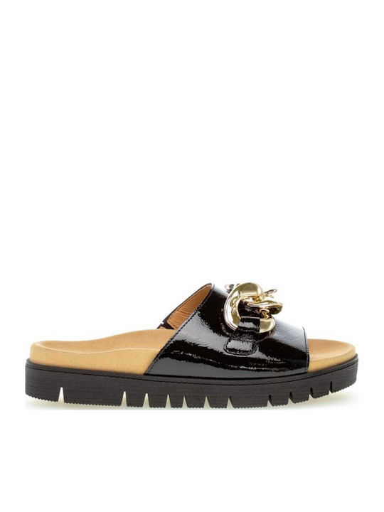 Gabor Leder Flache Sandalen für Damen Anatomisc...