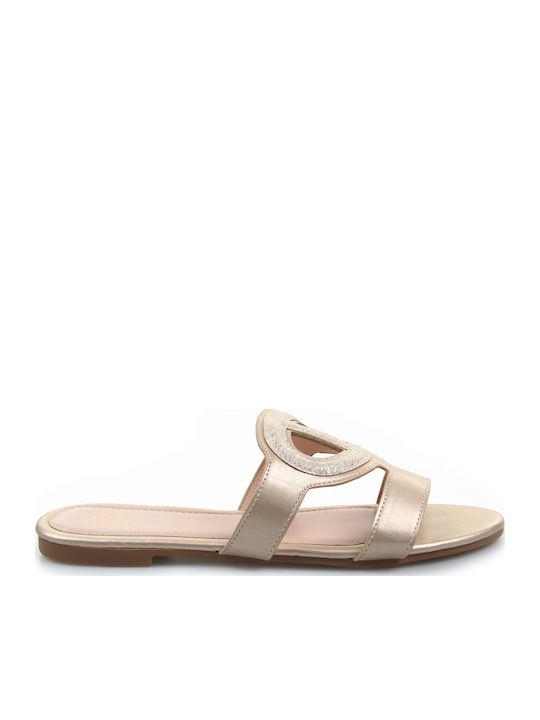 Liu Jo Leather Women's Flat Sandals in White Color