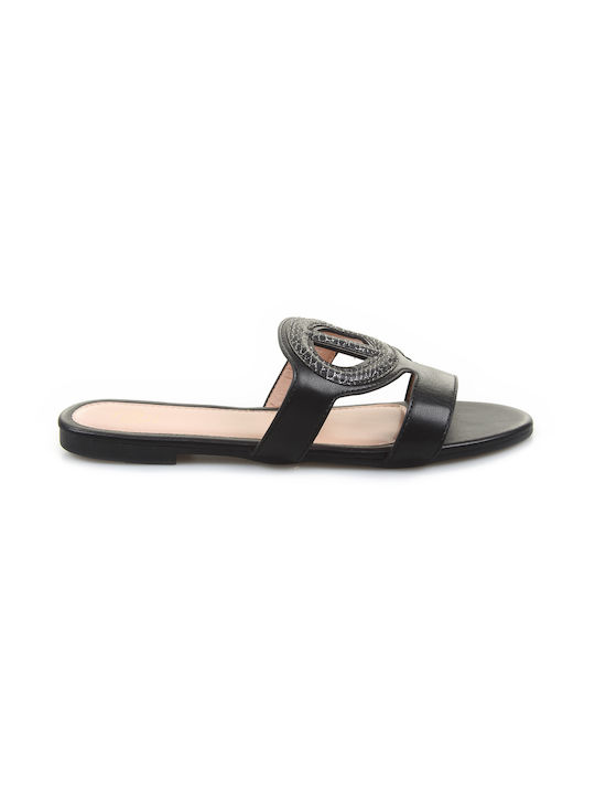 Fshoes Synthetic Leather Women's Sandals Black