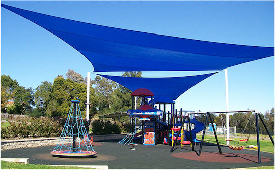 Ecoshadow Rectangular Umbrela Sail Albastru 2x25m 280gr/m²