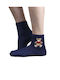 Noidinotte Damen Socken Blau 1Pack