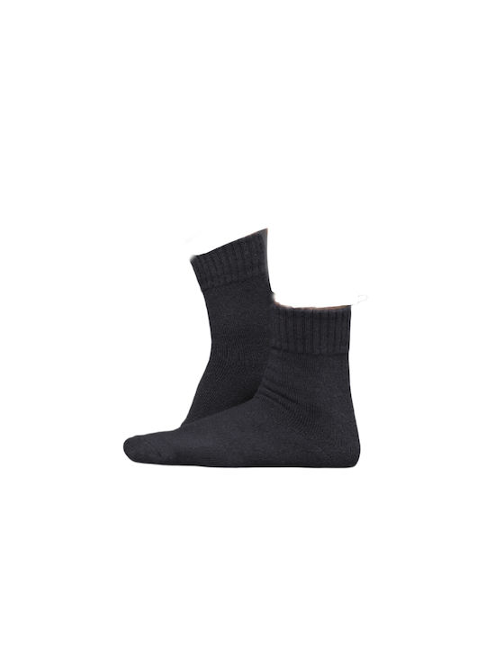 Noidinotte Women's Solid Color Socks Gray