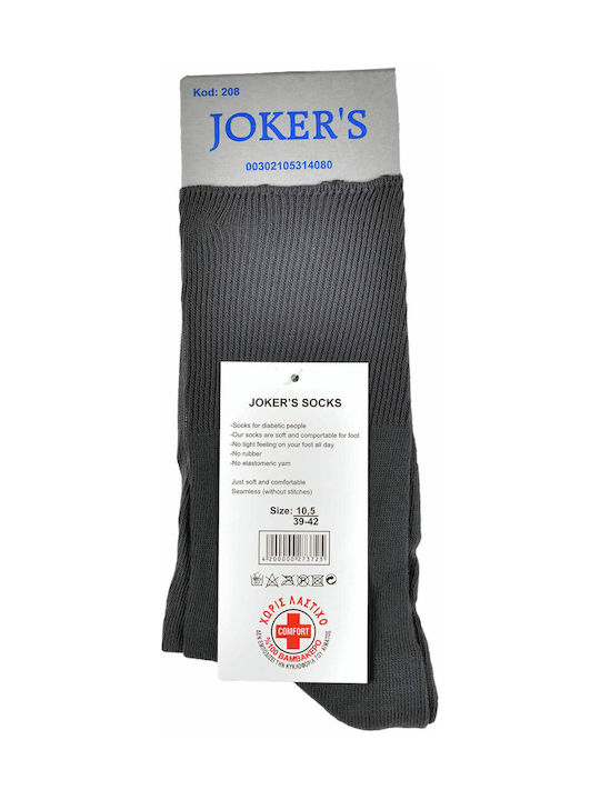 Jokers Unisex Μονόχρωμες Κάλτσες Γκρι