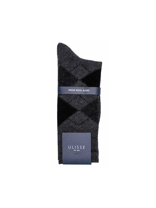 Ulisse Men's Patterned Socks Blue