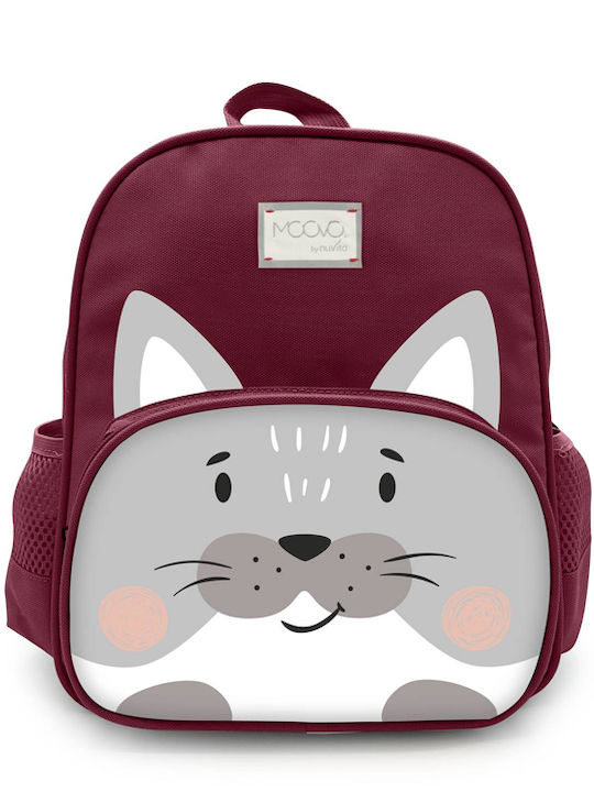 Nuvita School Bag Backpack Elementary, Elementary Wine Cat