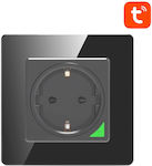 Smart Single Power Socket Wi-Fi Connected Black