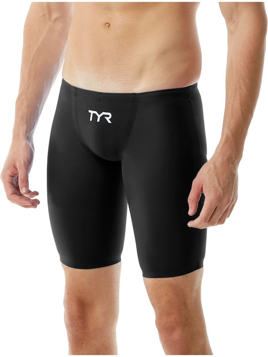 Tyr Invictus Solid Ανδρικό Αγωνιστικό Jammer Μαγιό Κολύμβησης Μαύρο