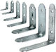 Galvanized Corner Shelf Silver 60x60mm