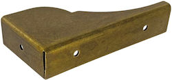 Besana Metallic Corner Shelf Bronze 90x90mm 6008-ANTIKE-OREIXALKOS-ARISTERI