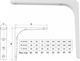 Amig Heavy-Duty Metallic Corner Shelf White 125x125mm 8082