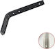 ERGOhome Heavy-Duty Metallic Corner Shelf Black 125x150mm 580103.0002