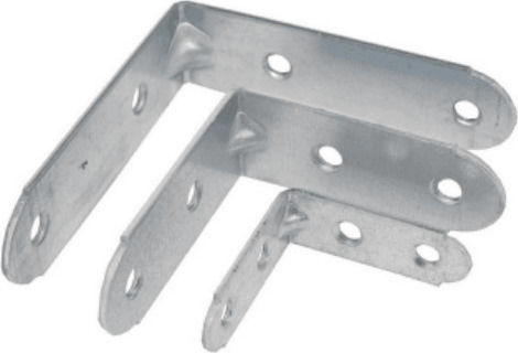 Metal-con Eckregal Verzinkt in Silber Farbe 40x40mm 1Stück 01-1002