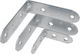 Metal-con Γωνία Ραφιού Γαλβανιζέ σε Ασημί Χρώμα 60x60mm 01-1004