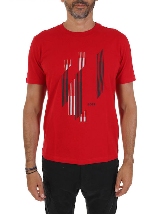 Hugo Boss Herren T-Shirt Kurzarm Rot