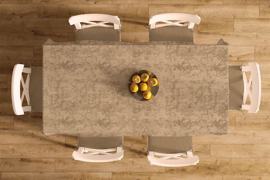 Dimcol Kariert Panama Shadow Fleckabweisend Braun 90x90cm