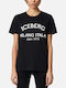 Iceberg Γυναικείο T-shirt Μαύρο
